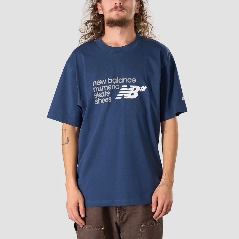 New Balance Numeric Stacked Graphic T-Shirt NB Navy Large