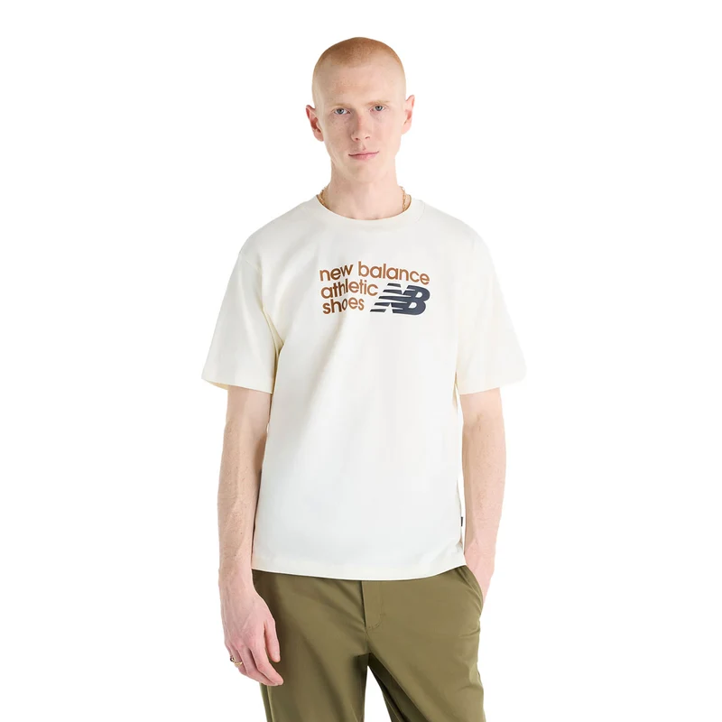 T-Shirt Uomo New Balance Athletics Premium Bianco XL