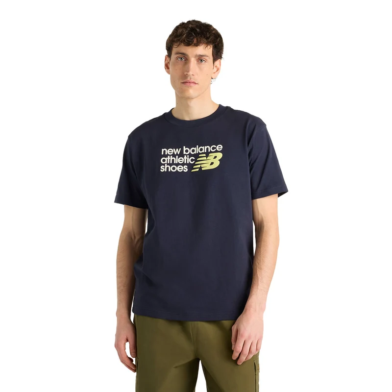 T-Shirt Uomo New Balance Athletics Premium Blu L