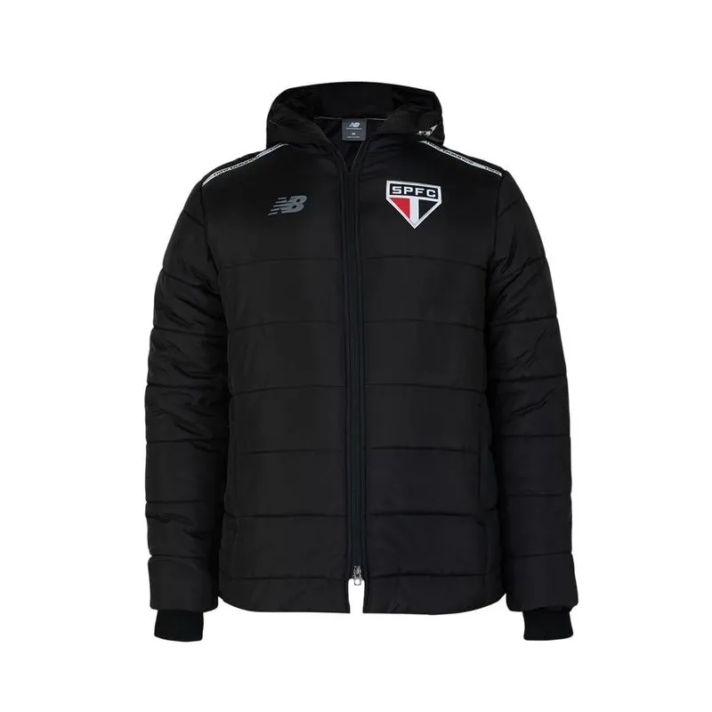 Jaqueta New Balance São Paulo Puffer 2026 Masc EMJ5597-BK G / PRETO-BRANCO