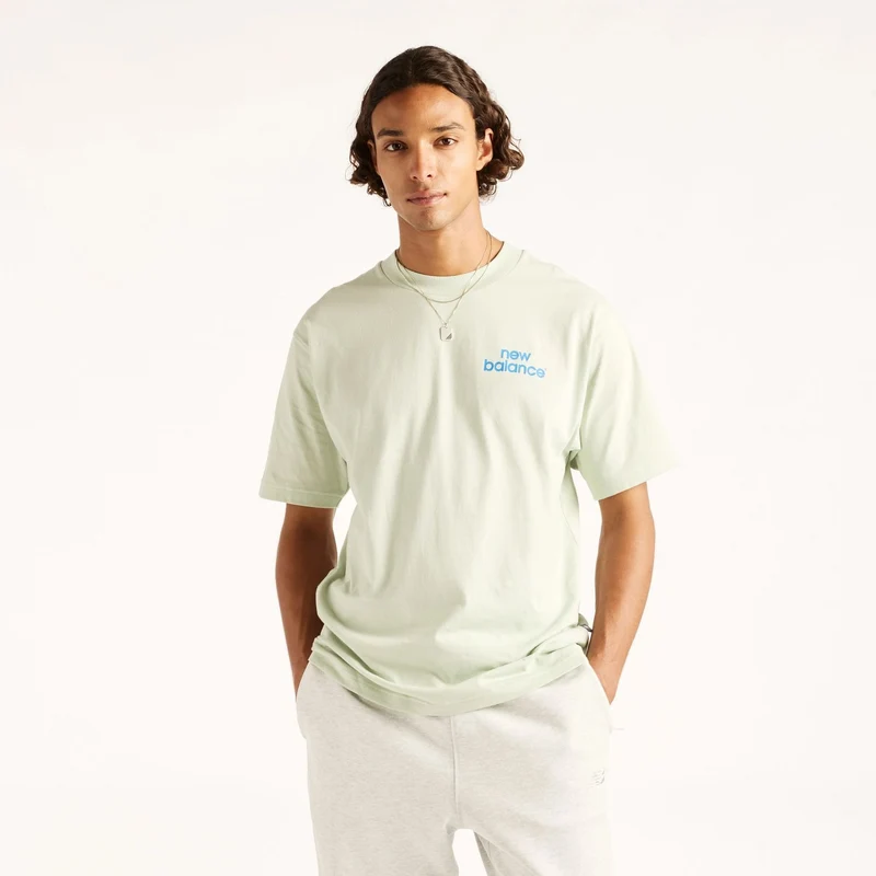 New Balance Men's Intelligent T-Shirt Silver Moss / S