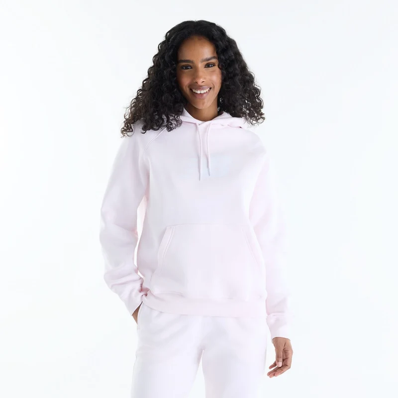 New Balance Women's Sport Fleece Logo Hoodie Pink Salt / M