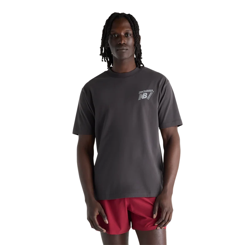 New Balance Nocturnal Run Performance T-Shirt Black Cement / Medium