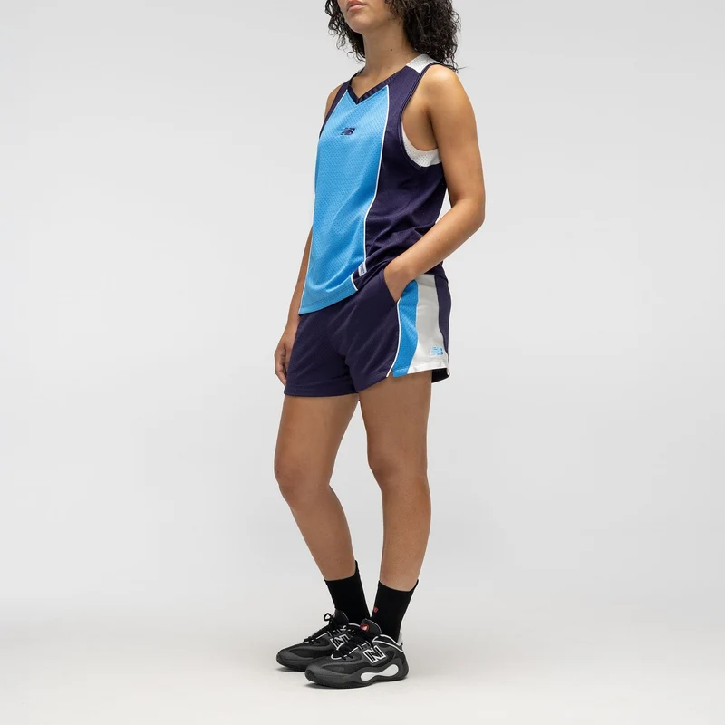 New Balance Women's Performance Mesh Basketball Shorts Boysenberry / M