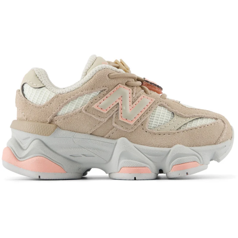 New Balance Mindful Grey 9060 Kids Bungee Lace 24