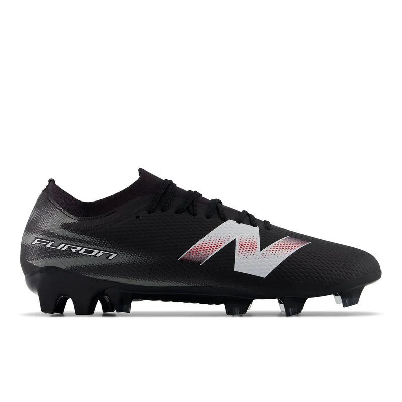 New Balance Adult Furon Team Firm Ground V9 Soccer Cleats Black/White / 12.5 / Standard