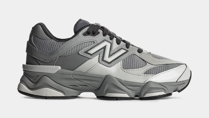 9060 Lace Grade School Lifestyle Shoes (Slate Grey/Harbor Grey) 6Y