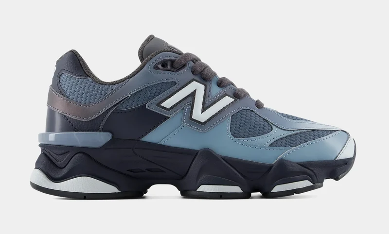 9060 Lace Grade School Lifestyle Shoes (Shadow Blue/Dark Night) 6Y