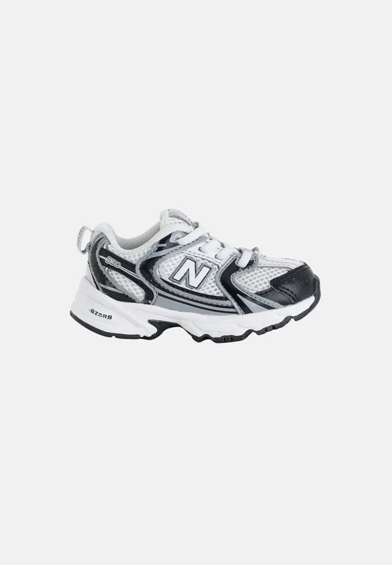 NEW BALANCE Sneakers LIFESTYLE 530 bianche e nere da neonato 23.5