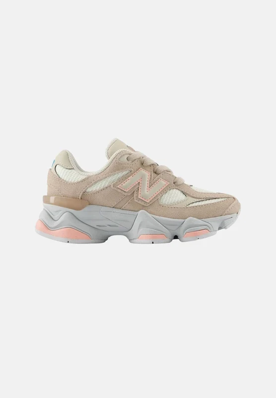 NEW BALANCE Sneakers 9060 LACE grigio e beige chiaro per bambino e bambina 32.5