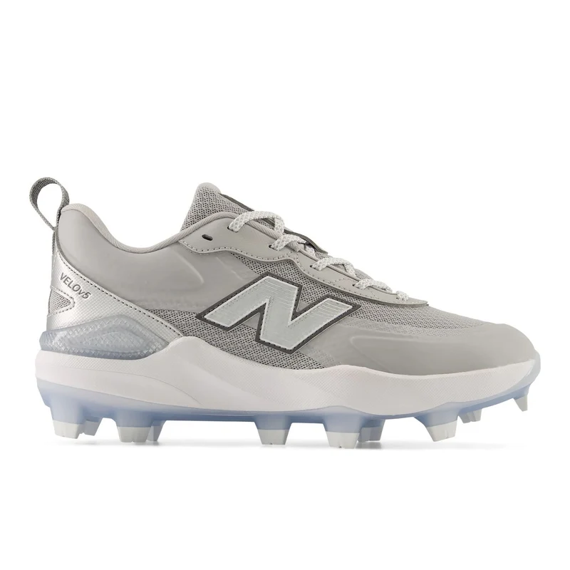 New Balance Women's Velo v5 Molded Softball Cleats Raincloud/Metallic Silver / 10 / Standard