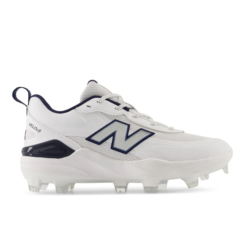 New Balance Women's Velo v5 Molded Softball Cleats White/Team Navy / 6.5 / Standard