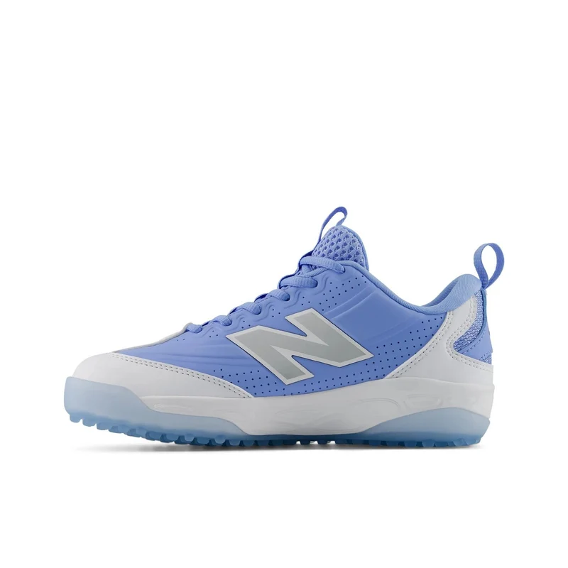 New Balance Boys' 3000v8 Turf Baseball Shoes White/Team Away Grey / 1 / Wide