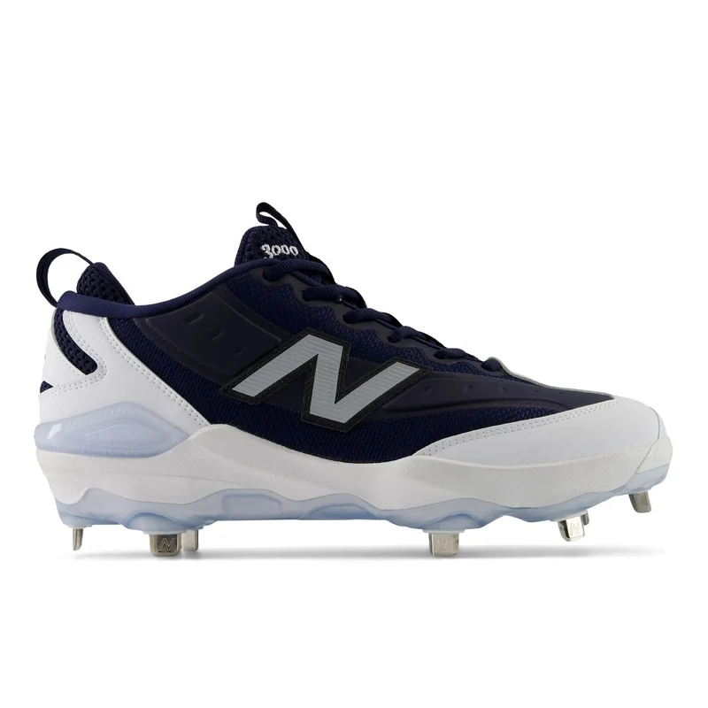 New Balance Men's 3000v8 Energy Metal Baseball Cleats Team Navy/White (M30008F3) / 12 / Standard