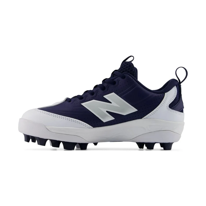 New Balance Boys' 3000v8 Molded Baseball Cleats White/Team Navy (Y30006WJ) / 5.5 / Wide