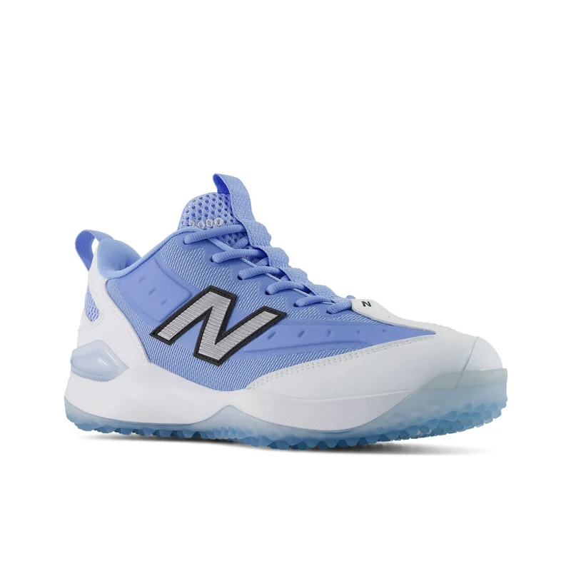 New Balance Men's 3000v8 Energy Baseball Turf Shoes White/Carolina Blue / 6.5 / Standard