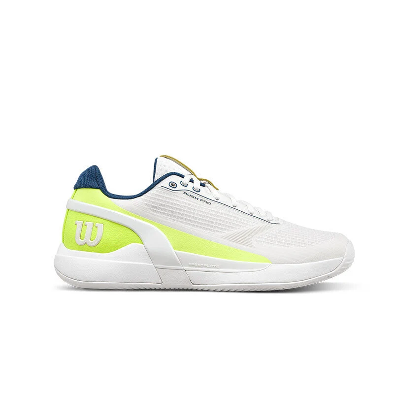 Wilson Rush Pro 5 Padel (M) (White/Safety Yellow) White Green-Safety / 12