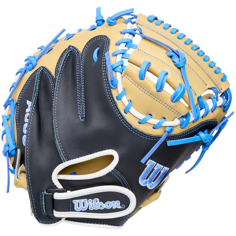 Wilson 2027 A500 32.00" Catcher's Mitt WBG08901RT32 - Black Yellow Black Yellow-Light / Right Throw