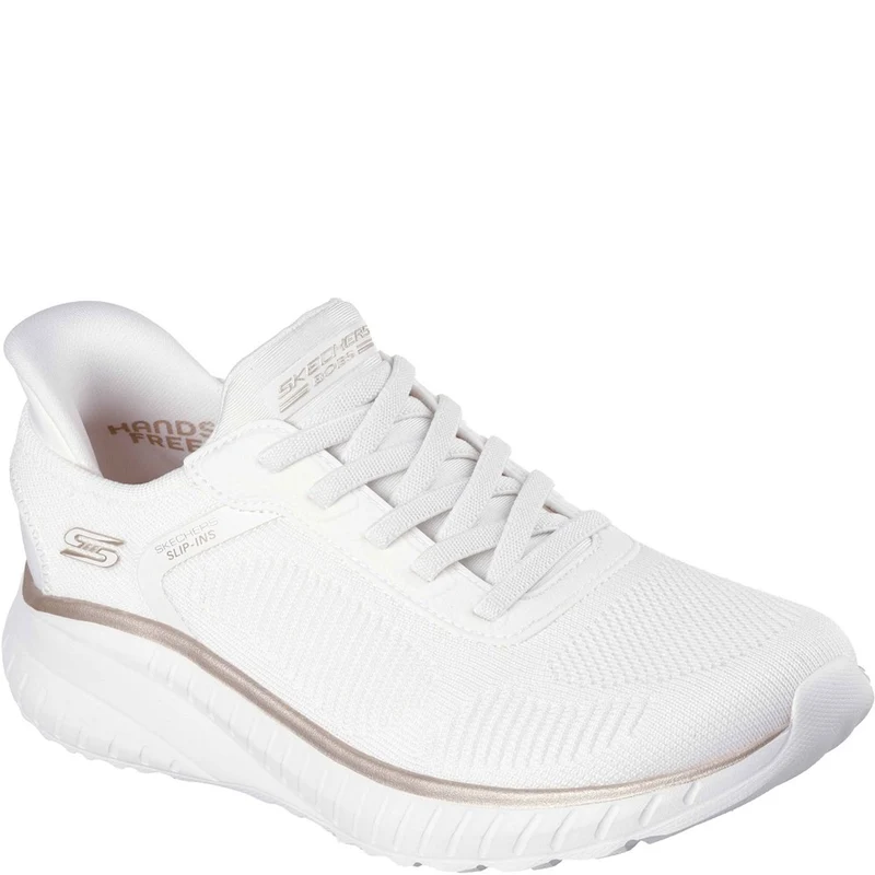 Skechers BOBS Sport Squad Chaos Shoes White/Gold / 8