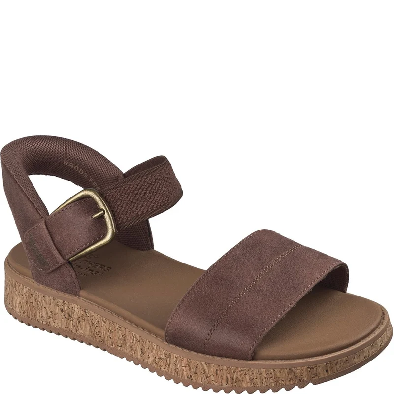 Skechers Bobs Sun Vibe Be Corky Sandals Chocolate / 4