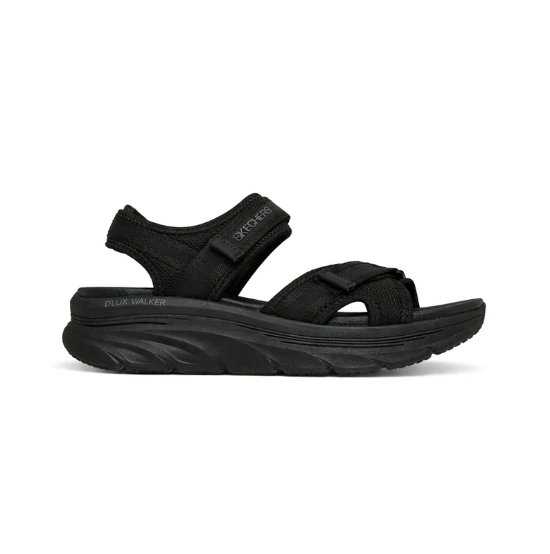 Skechers D'LUX WALKER SANDAL-BOLD CITY Womens Ankle Strap Sandals Black UK 4