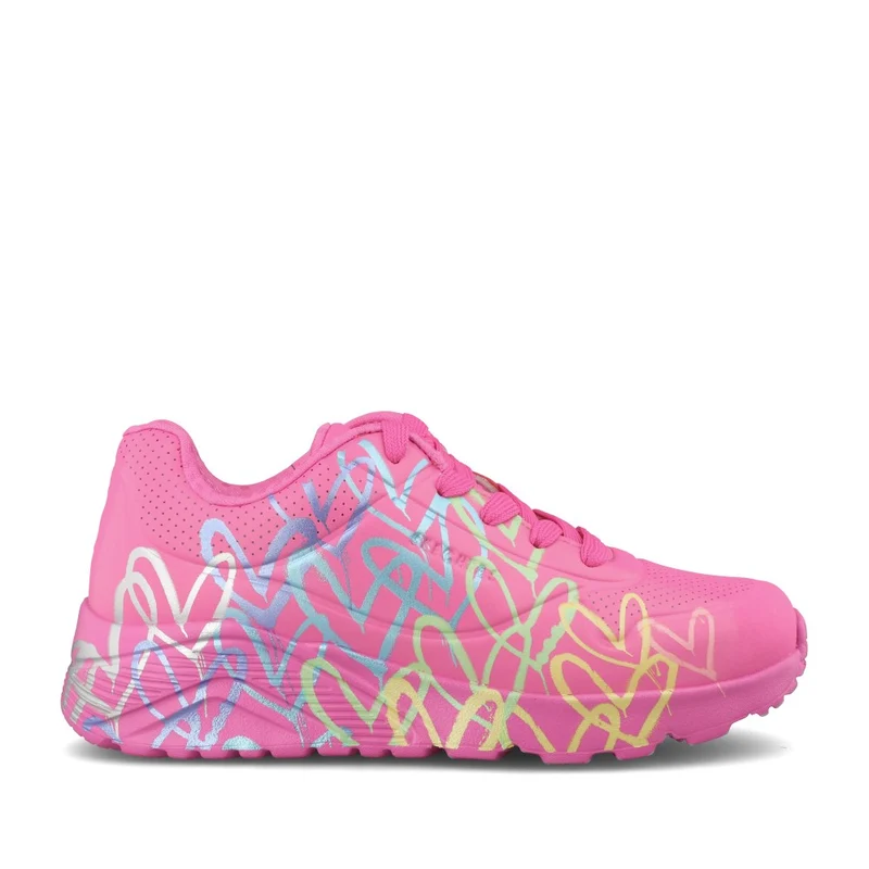 Girls 314098l Uno Lite Metallic Trainer In Hot Pink 2 / HOT PINK