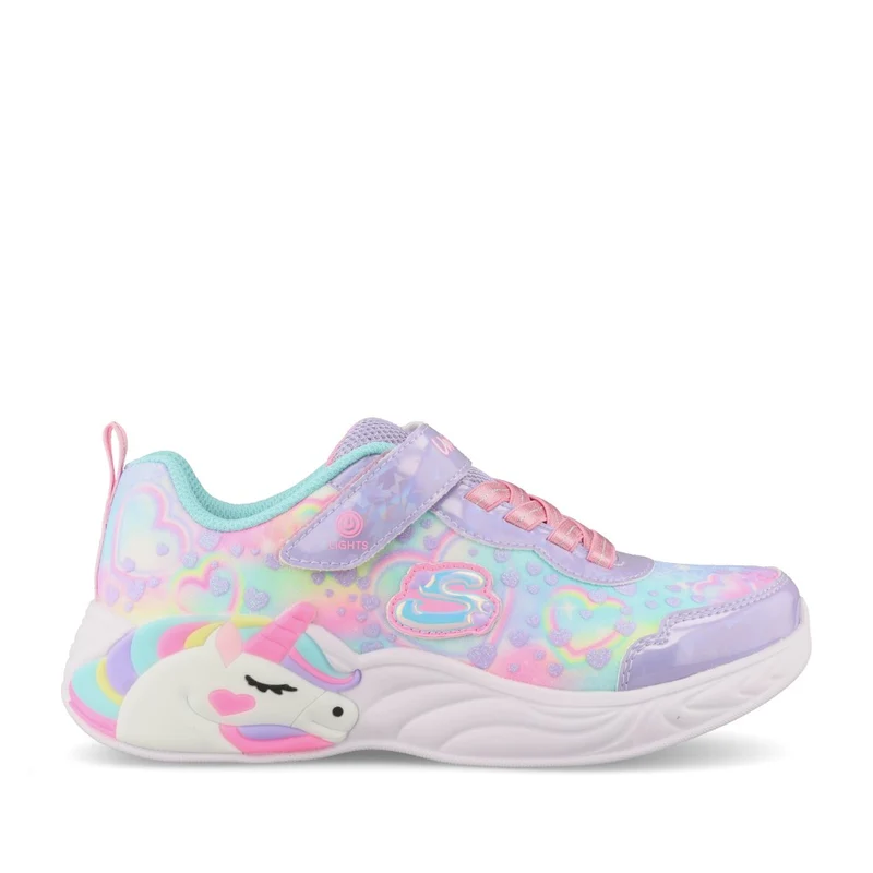 Girls 303063l S-lights Unicorn Dreams Trainer In Lavender 13 / lavender