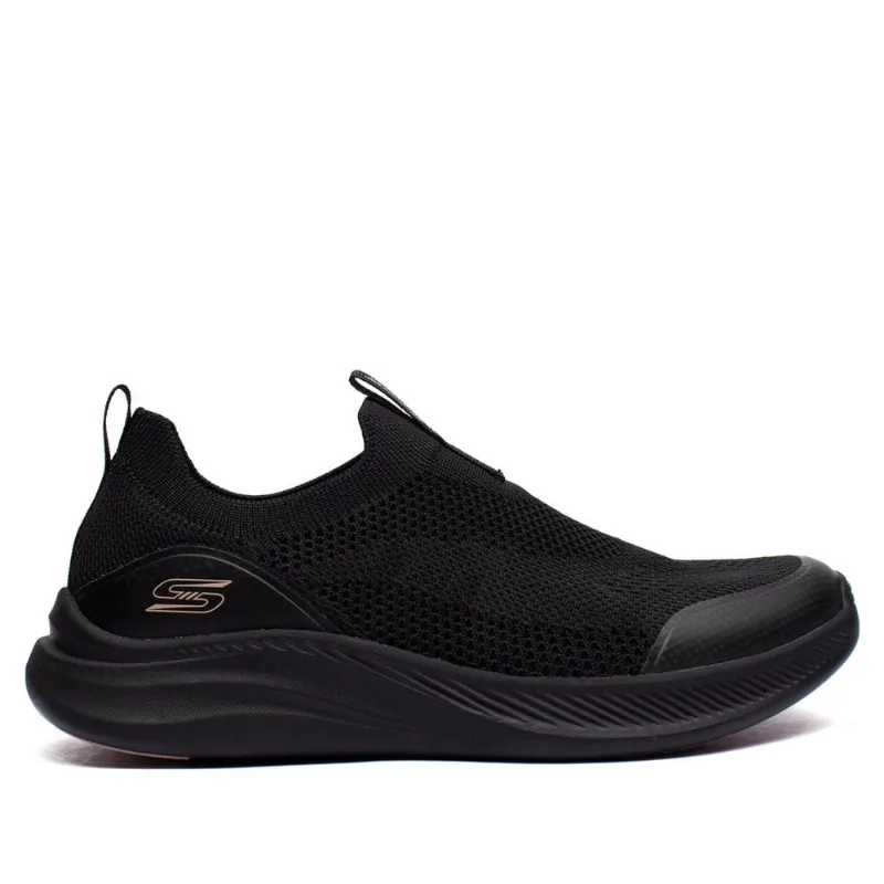 Tênis Feminino Skechers Bobs Flex Slip-On Memory Foam Preto - 35