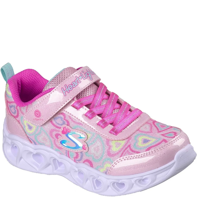 Skechers Heart Lights Boogie Love Trainers Light Pink/Multi / Infant 13.5