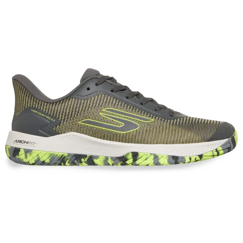 Tênis Skechers Viper Court Pro 2.0 Masculino Cinza 43