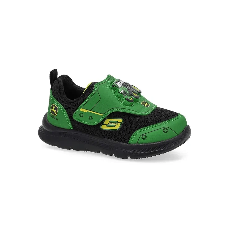 Skechers x John Deere Kids Comfy Flex 2.0 - Tractor Sound Pals Green/Black / 7