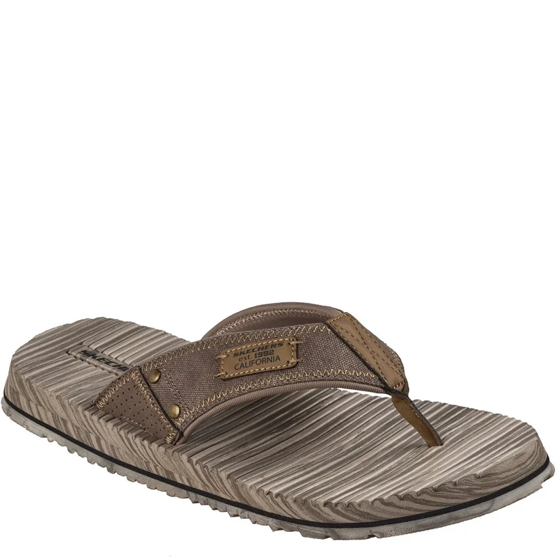 Skechers Quill Seaside Flip Flops Brown / 11
