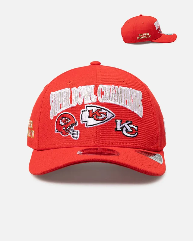 New Era Kansas City Chiefs 'Super Bowl Champs' 9SEVENTY Stretch Snapback Official Team Colour ONE