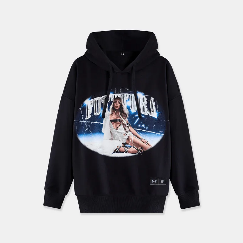 UA RIVAL TERRY HDIE TINI FUTTTUR NEGRO S