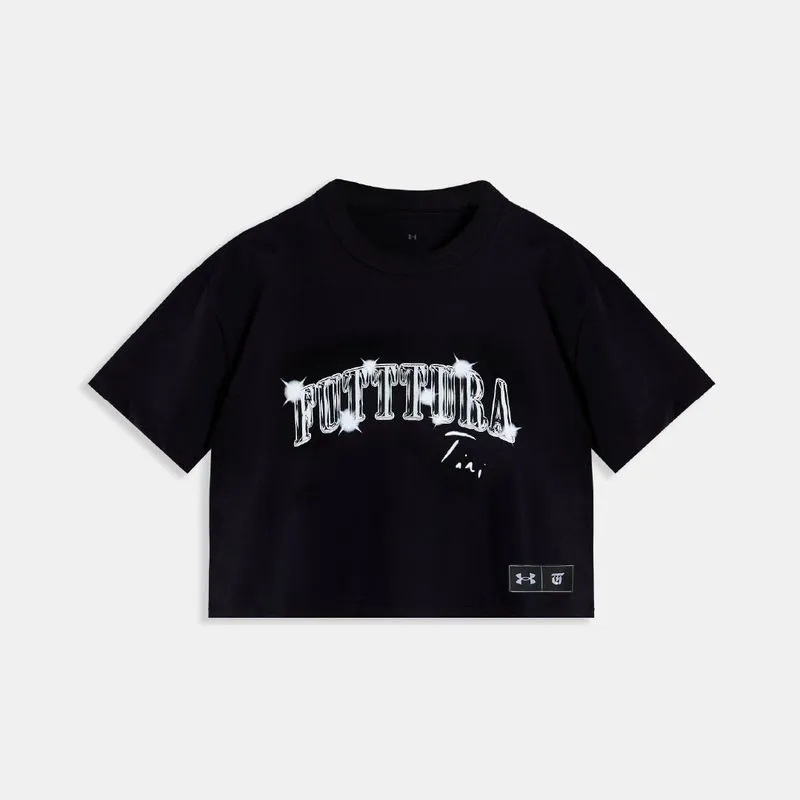 W LIVE CROP SS TINI FUTTTURA 2 NEGRO XS