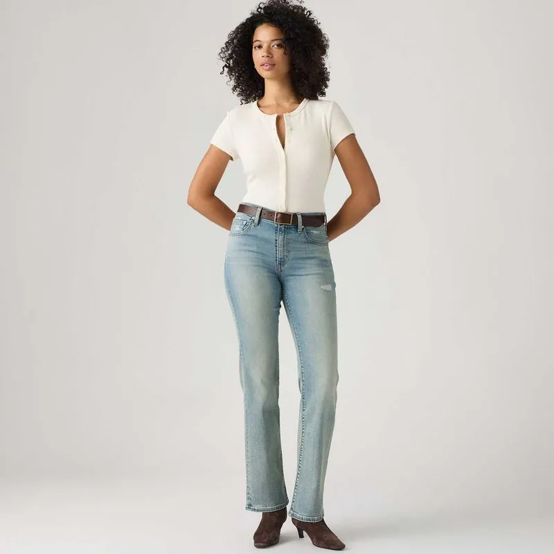 Calça Jeans Levi's® 723® High Rise Straight Lavagem Clara - 27X32 USA | 38 BR