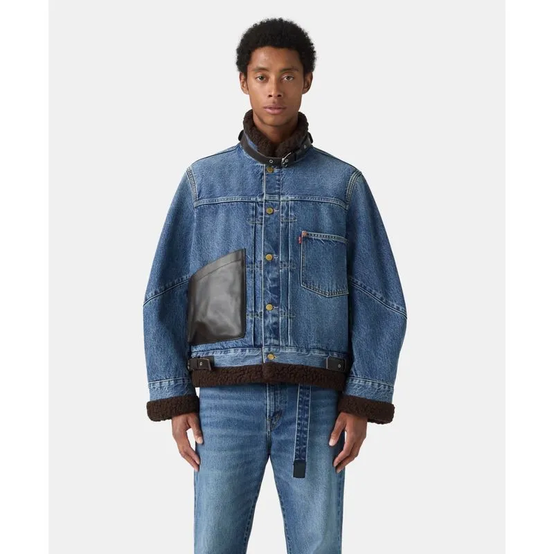 Levi's® X Sacai Chamarra Trucker Sherpa No Binaria S