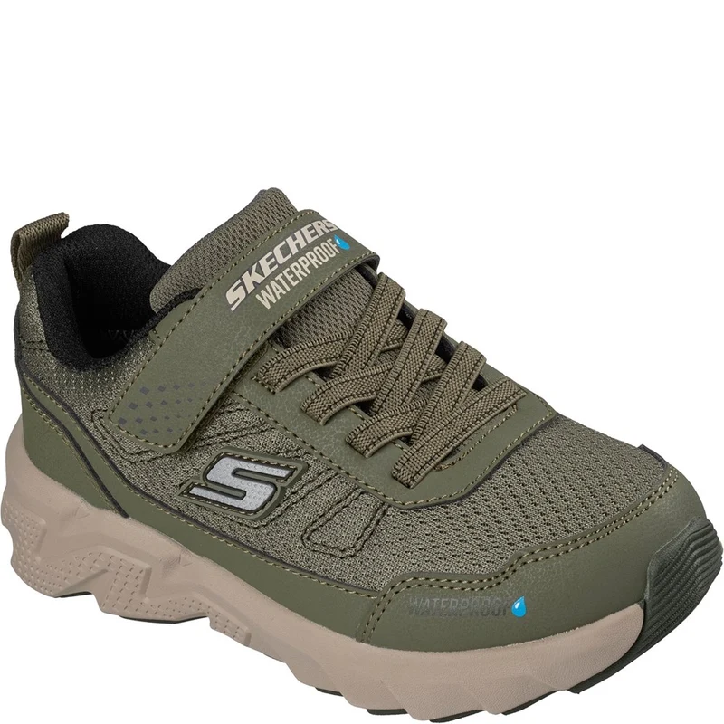 Skechers Elite Sport Tread Aquavek Trainers OLIVE / Infant 13.5