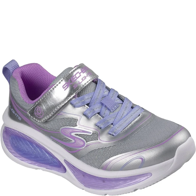 Skechers Cosmic Glow 2.0 Trainers Silver/Multi / Infant 13