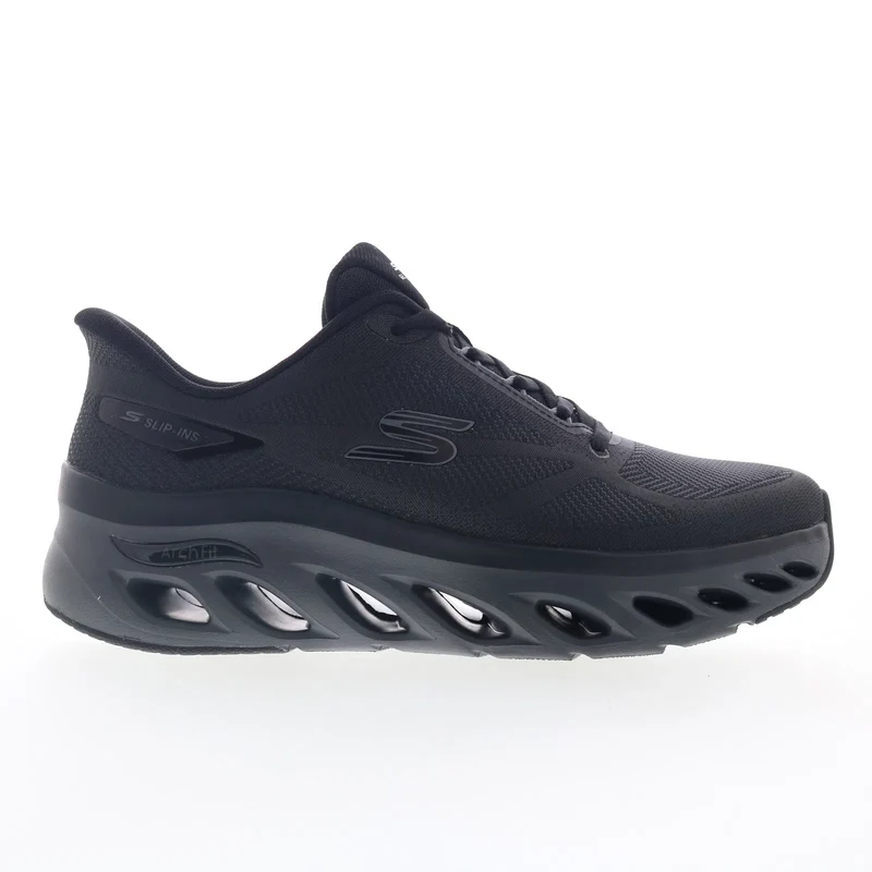 Skechers Arch Fit Glide-Step - Hirusher Mens Black Lifestyle Sneakers Shoes 7.5