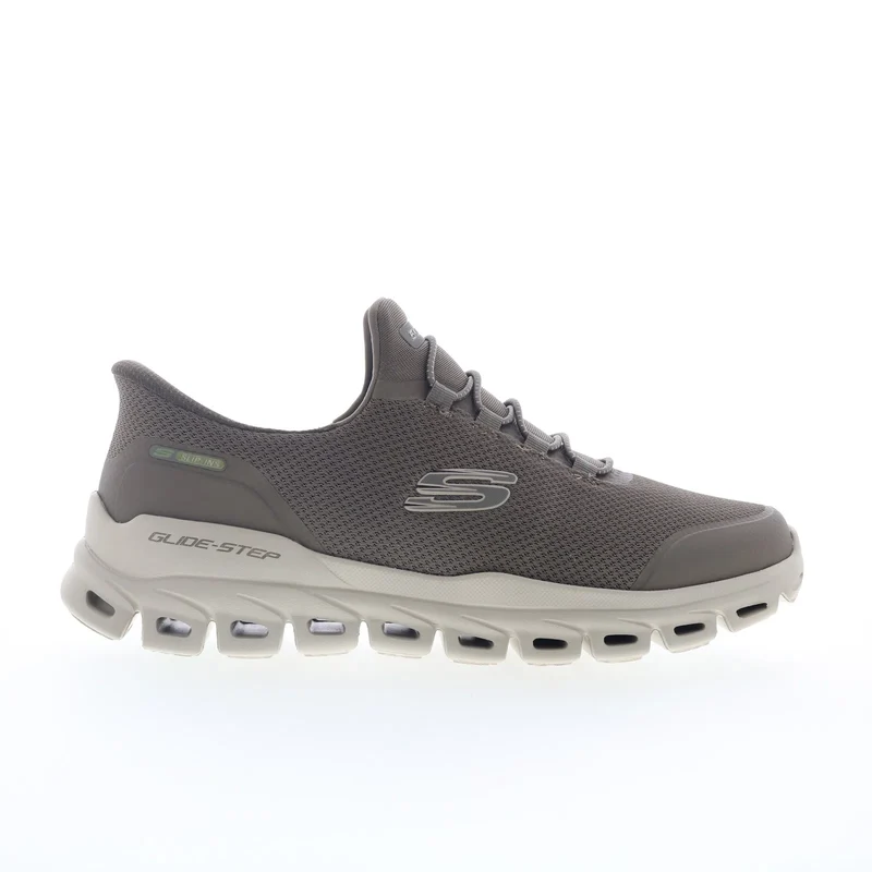 Skechers Glide-Step Remnynt Mens Brown Wide Lifestyle Sneakers Shoes 7.5