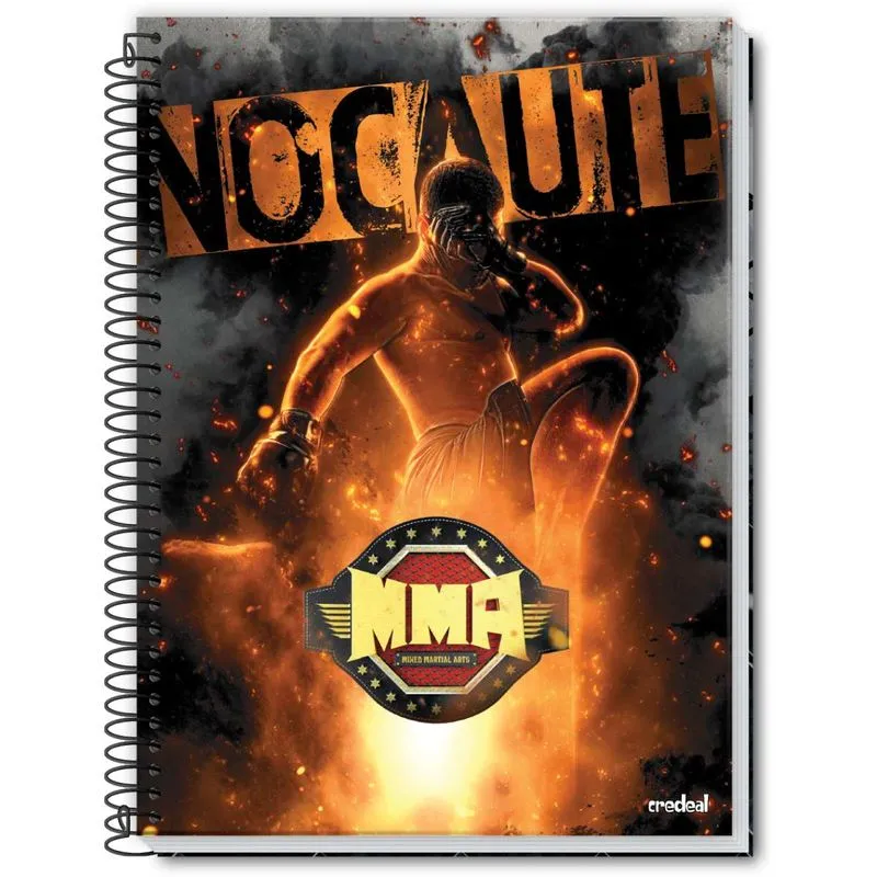 Caderno 1X1 Capa Dura 2019 MMA 96 Folhas