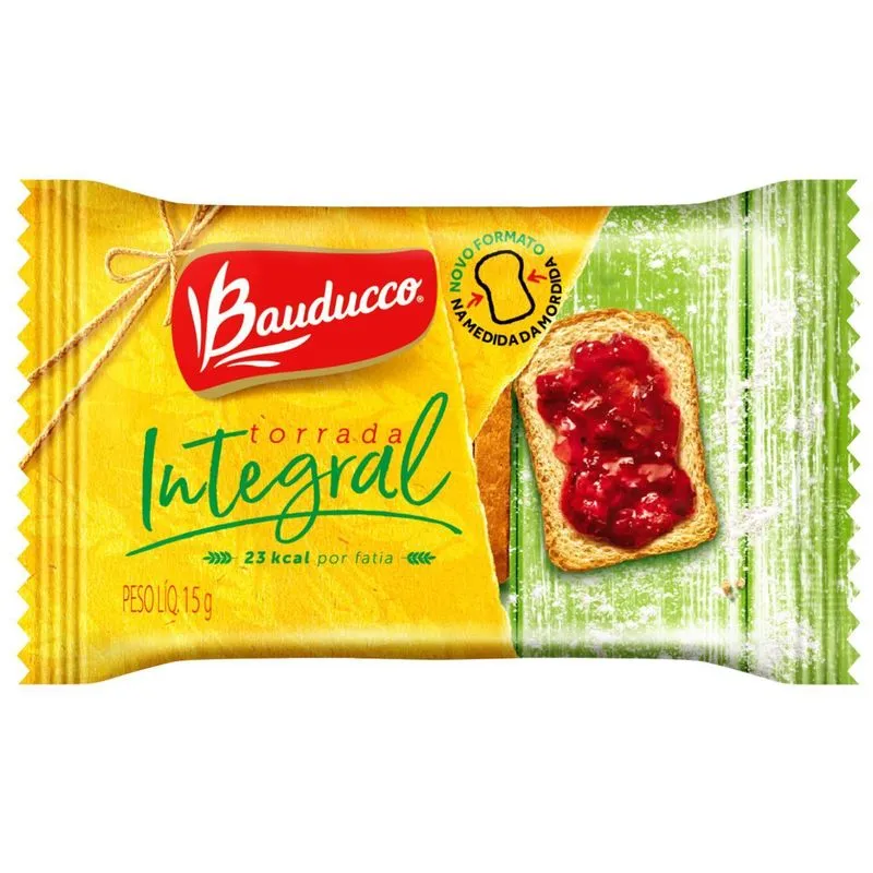 Torrada Integral Em Sache Bauducco Individual 15g 126 Sachês