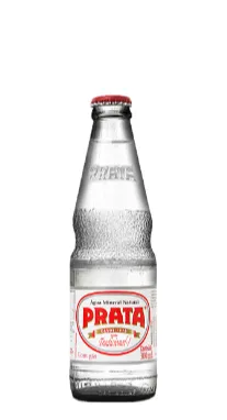 Água Mineral Prata com Gás Vidro 300ml Retornável (VR)