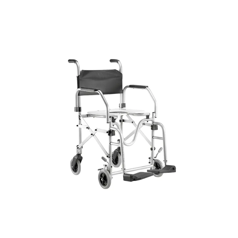 Cadeira de Rodas Banho Alumínio Dobrável 40CM - Jaguaribe