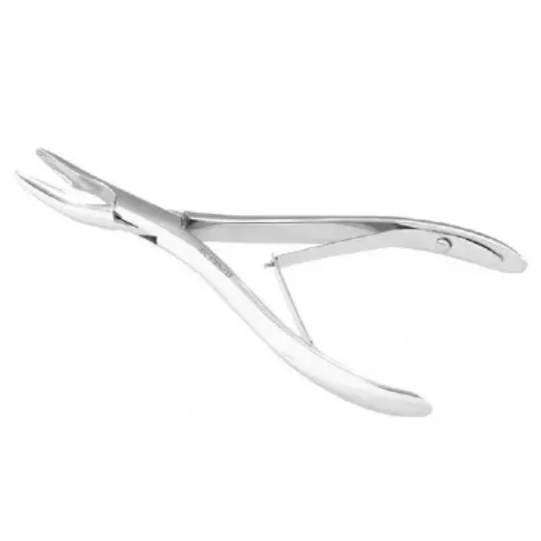 Pinça Luer Goiva Curva 16CM Simples (Alveolótomo) - ABC Instrumentos