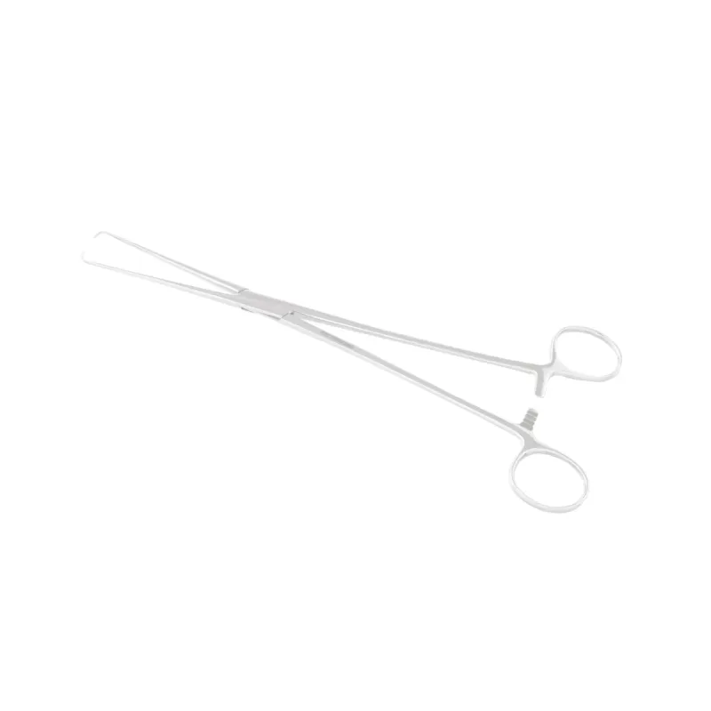Pinça Pozzi 24CM Para Colo Uterino - ABC Instrumentos