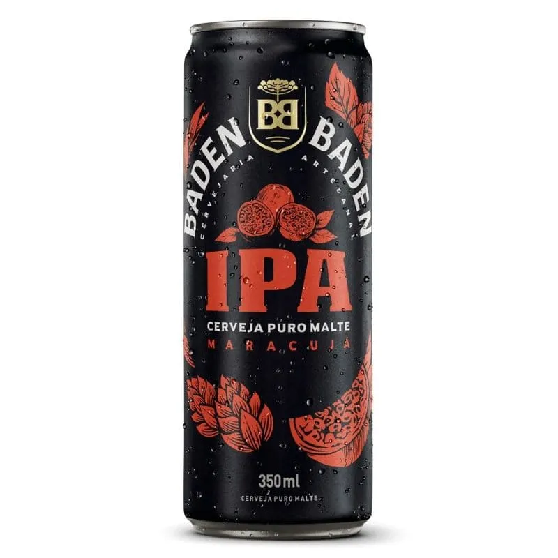 Cerveja Puro Malte Ipa Lata Baden Baden Gelada 350ml