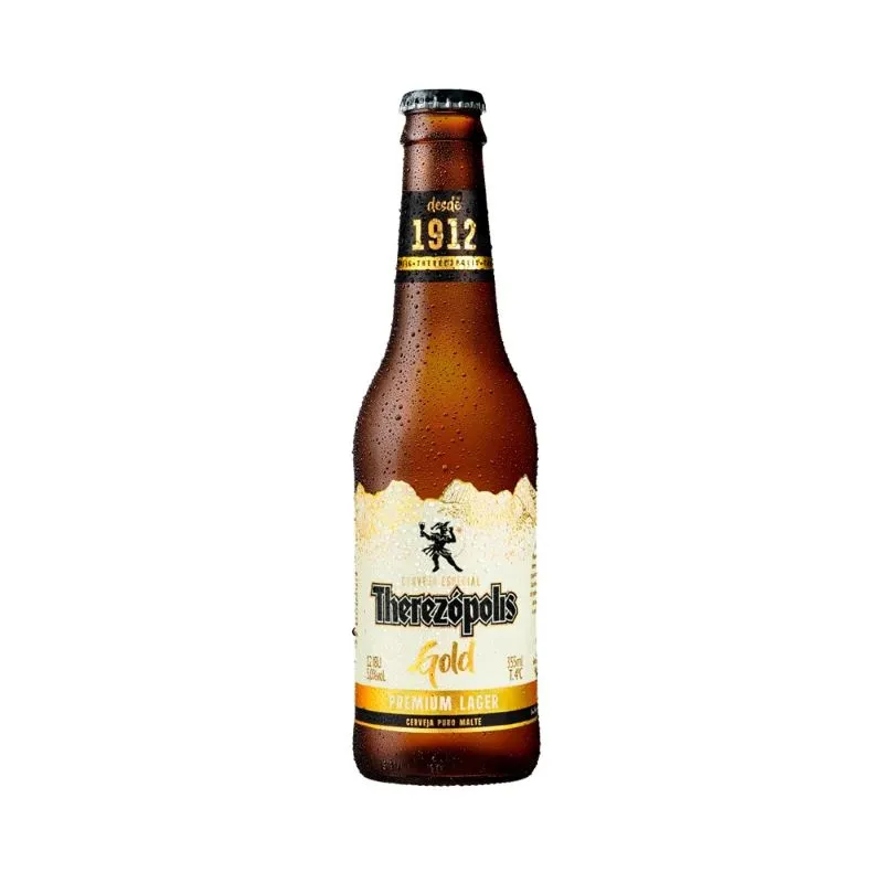 Cerveja Therezópolis Gold Long Neck Gelada 355ml CERV THEREZOPOLIS GOLD LN GELADA 355ML