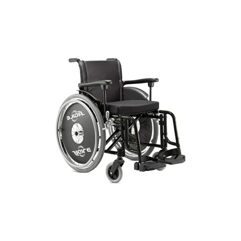 Cadeira de Rodas Alumínio Ágile 40CM Preta - Jaguaribe